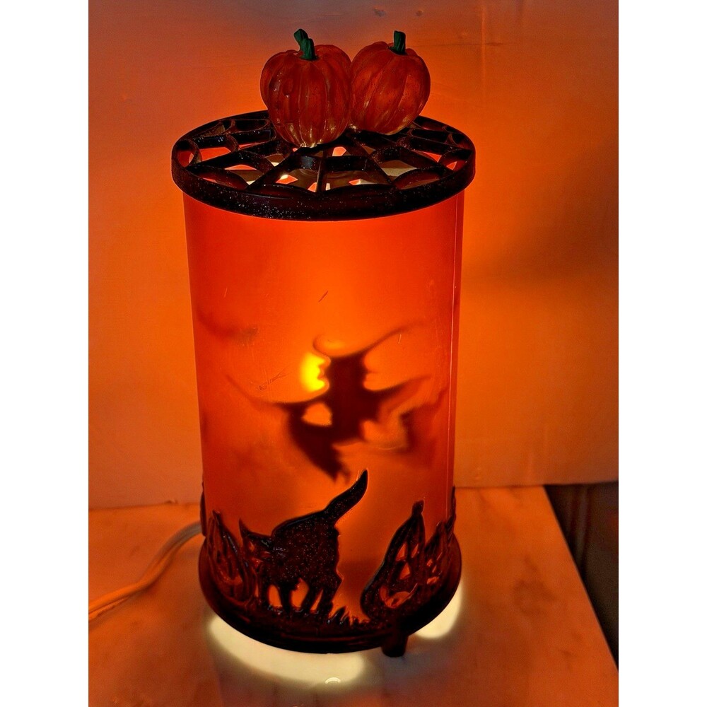 VINTAGE Avon Halloween Spooky Light Motion Lamp Spinning Projection Witch